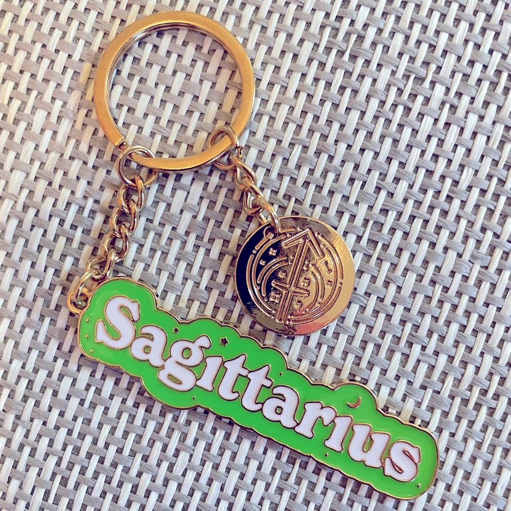 Sagittarius zodiac keychain